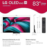 LG OLED83C5PUA 83-Inch C5 Series 4K OLED evo AI Smart TV(2025)
