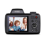 Minolta MN53Z 16 MP HD Bridge Digital Camera with 53x Optical Zoom, Red