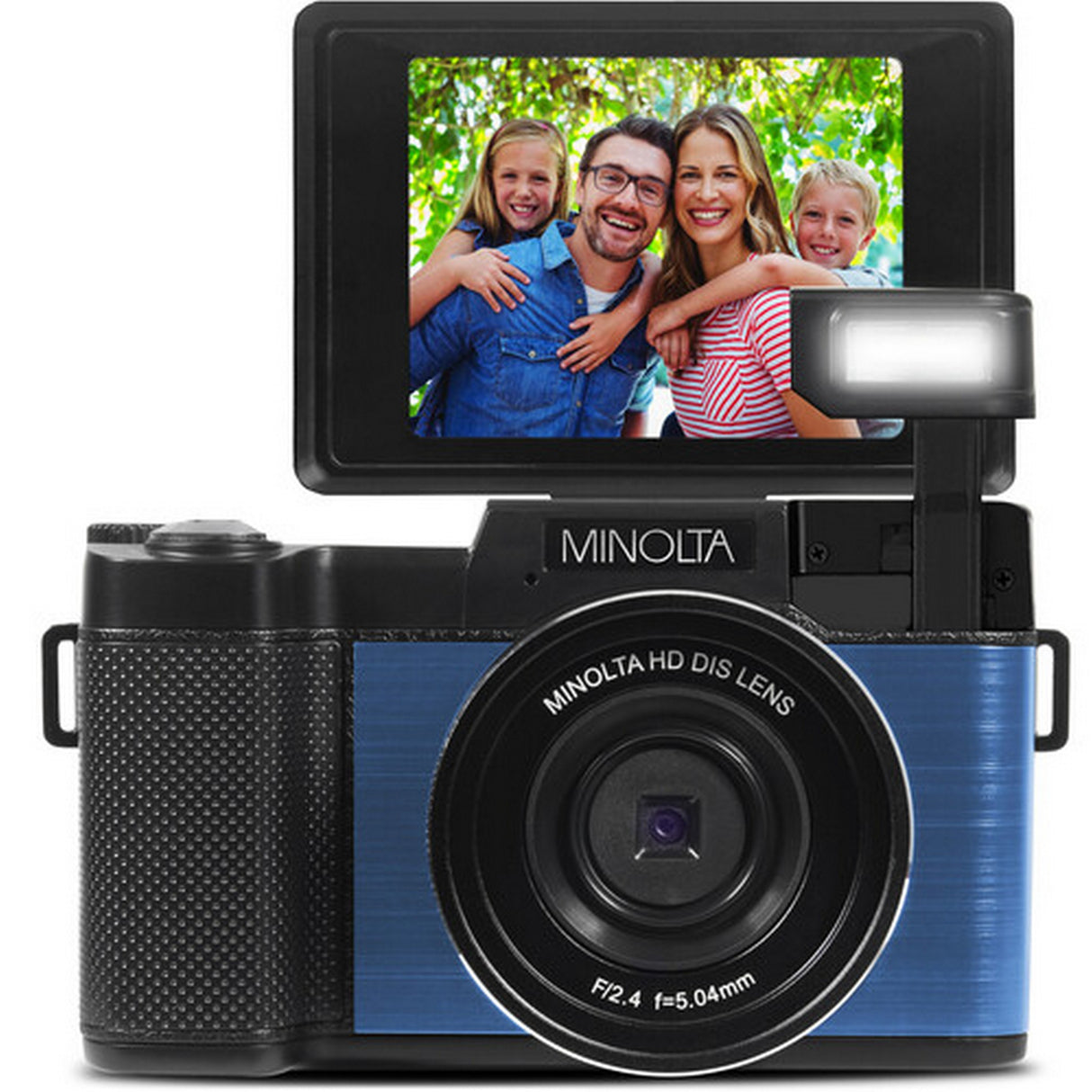 Minolta MND30 30 MP 2.7K Ultra HD Digital Camera, Blue