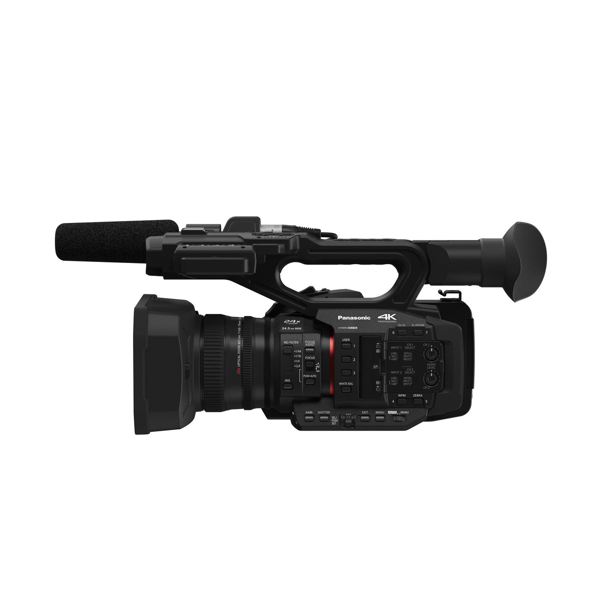 Panasonic HC-X2 4K Camcorder with 24.5mm Wide-Angle Lens, 13-Stop V-Log