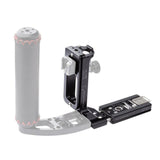 ProMediaGear PLX3TQD Universal Arca-Swiss L-Bracket for DSLR and Mirrorless Cameras with Articulating LCD Screens