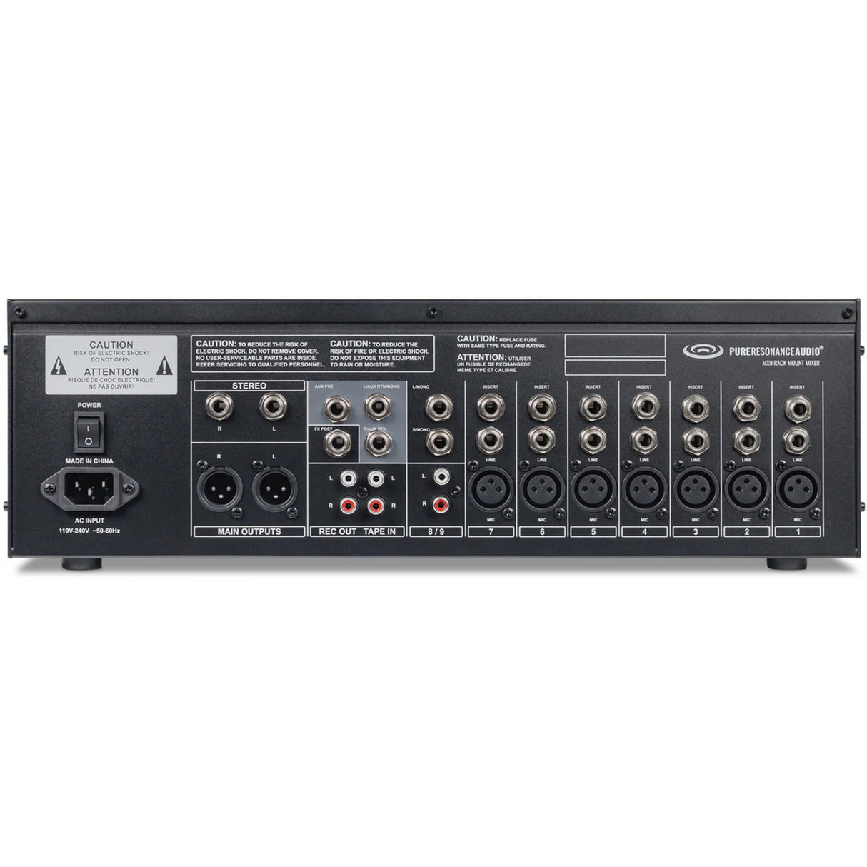 Pure Resonance Audio School Sound System with Dual A115 15-Inch Bluetooth Loudspeakers, MX9 9-Channel Mixer, WMS1-HH Wireless Microphone, and PTT1 Gooseneck Microphone