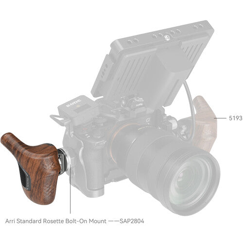 SmallRig ImageGrip Rotating Wooden Handle with ARRI Rosette