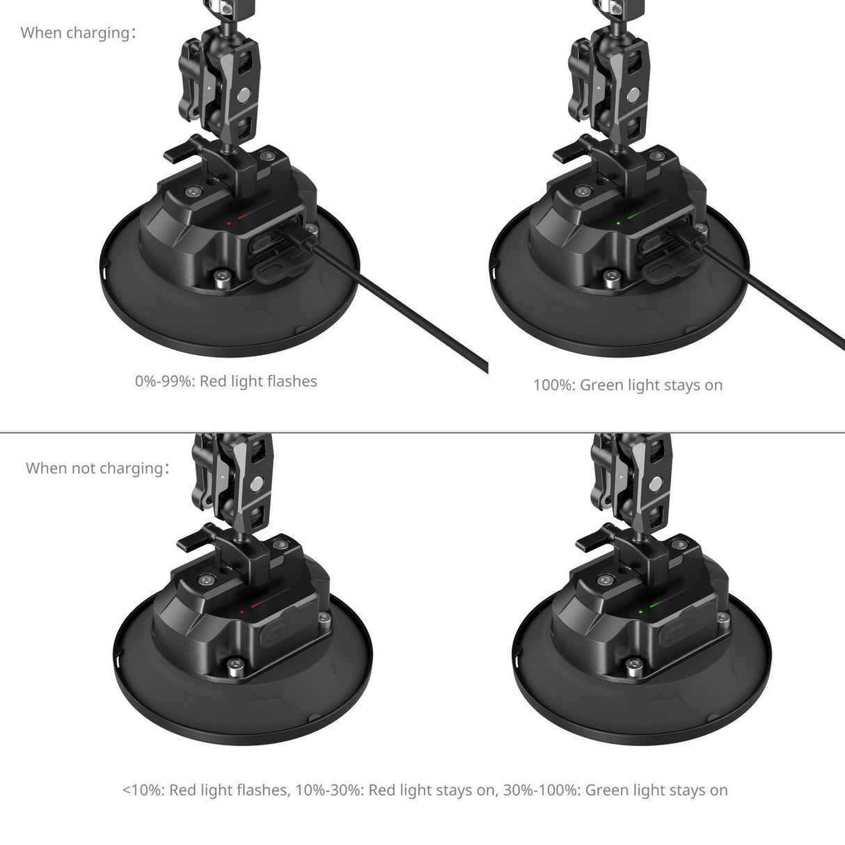 SmallRig 5399 5-Inch Electric Suction Cup Mount Kit