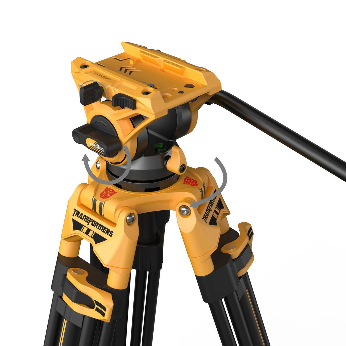 SmallRig 5523 Heavy-Duty Fluid Head Tripod AD-01, BumbleBee Edition