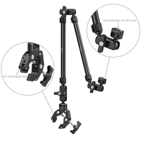 SmallRig 5625 Desktop Magic Arm with Crab-Shaped Clamp Kit