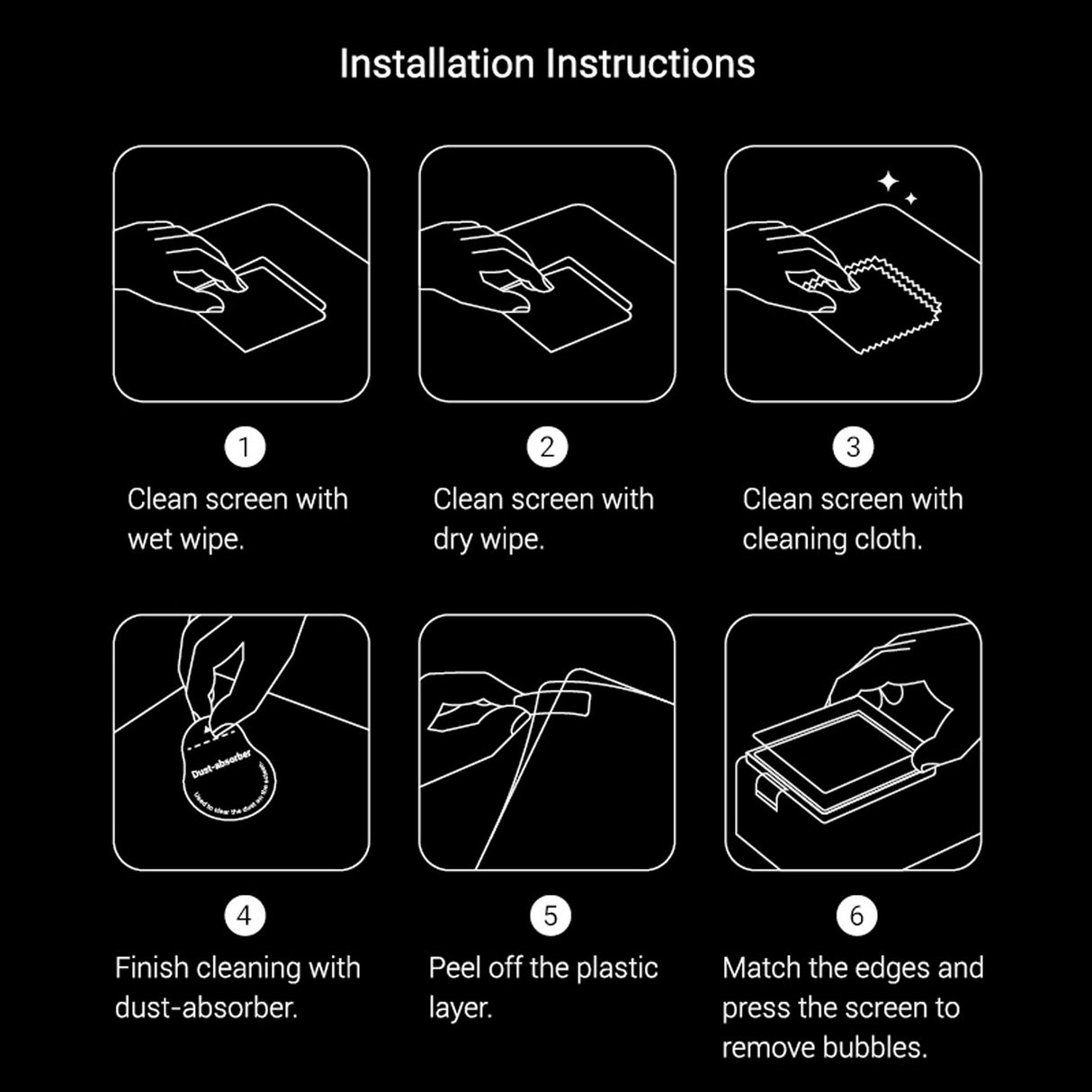 SmallRig 5892 Tempered Glass Screen Protector Kit for DJI Osmo Action 6