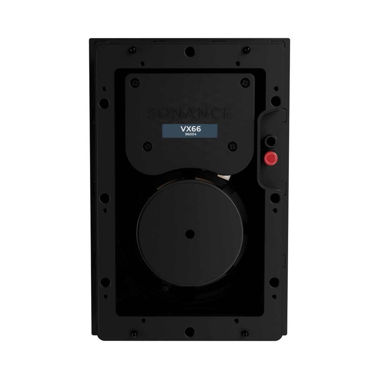 Sonance VX Series 6-Inch Rectangle In-Wall Speaker with White Micro Trim Grille Pair