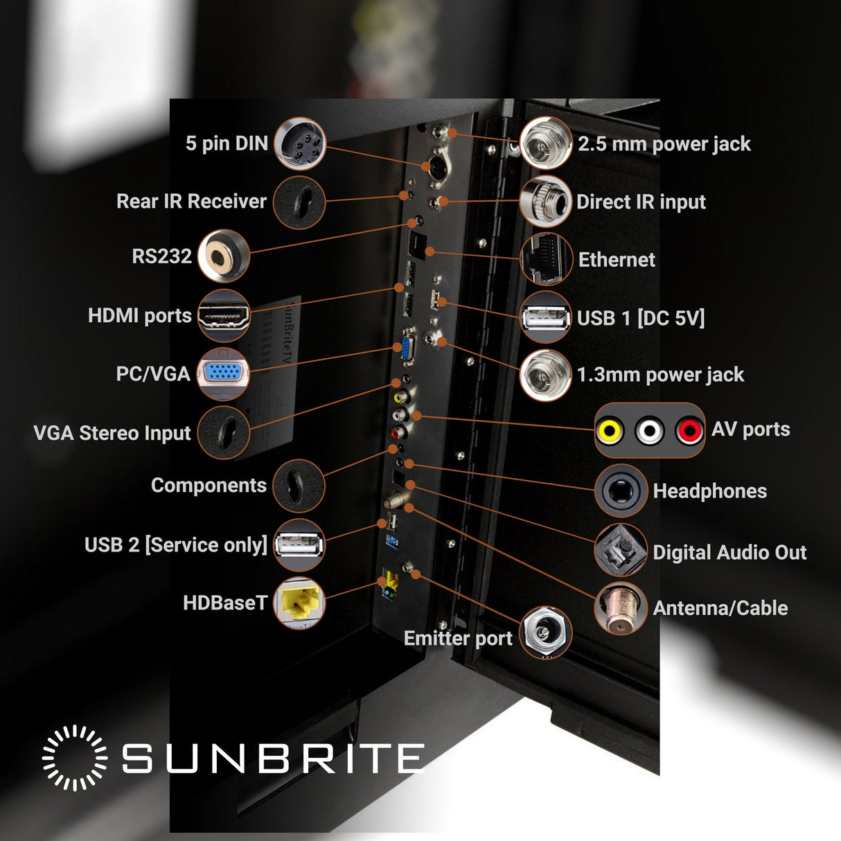 SunBrite SB-S2-65-4K-BL Signature 2 Series 65-Inch 4K Ultra HDR Partial Sun Outdoor TV Black