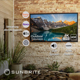 SunBrite Veranda Series 4K Full Shade LED HDR Outdoor TV Black
