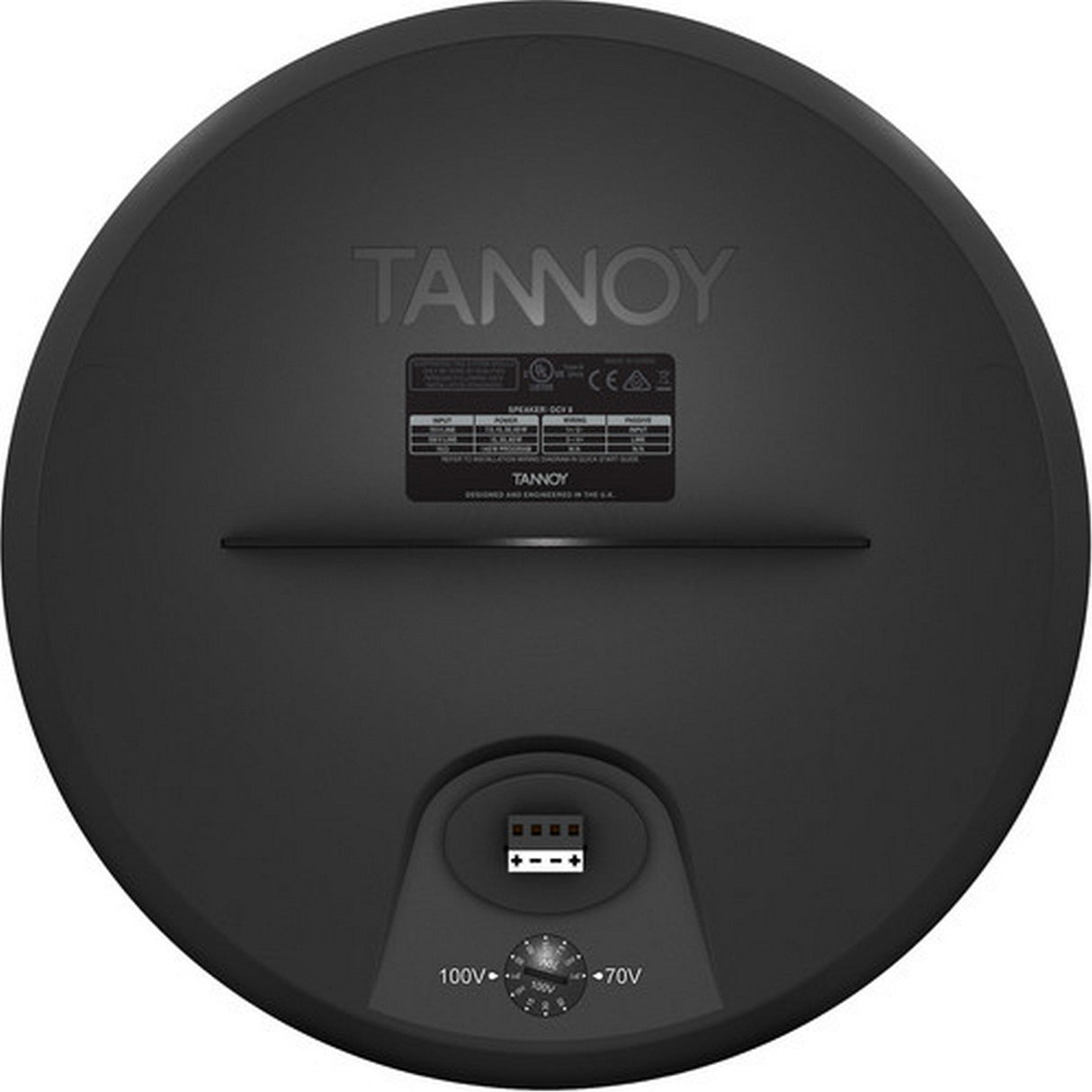 Tannoy OCV 8 Coaxial Pendant Black Loudspeaker, 8 Inch