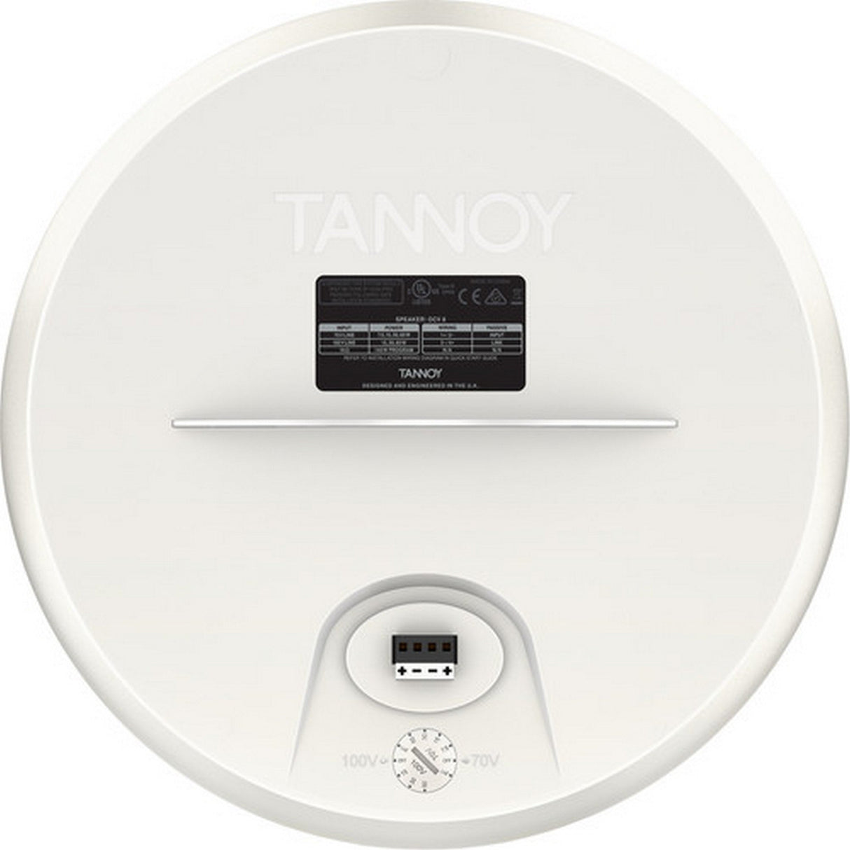 Tannoy OCV8WH Coaxial Pendant White Loudspeaker, 8 Inch