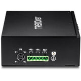 TRENDnet TI-PG102 10-Port Industrial Gigabit PoE+ DIN-Rail Switch