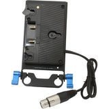 IndiPRO PDG4XLR Gold Mount Plate with 4-Pin Neutrik XLR Connector