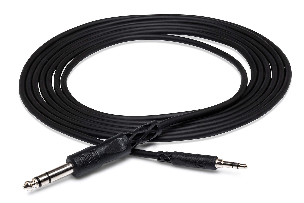 Hosa CMS-110 10 Foot 3.5 mm TRS to 1/4 in TRS Stereo Interconnect Cable