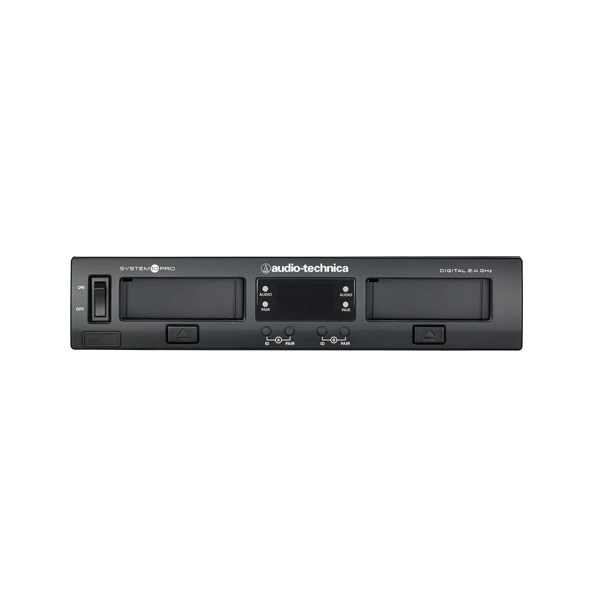 Audio-Technica ATW-1312 Dual Channel Body Pack Dynamic Handheld Microphone Rack Mount Wireless System