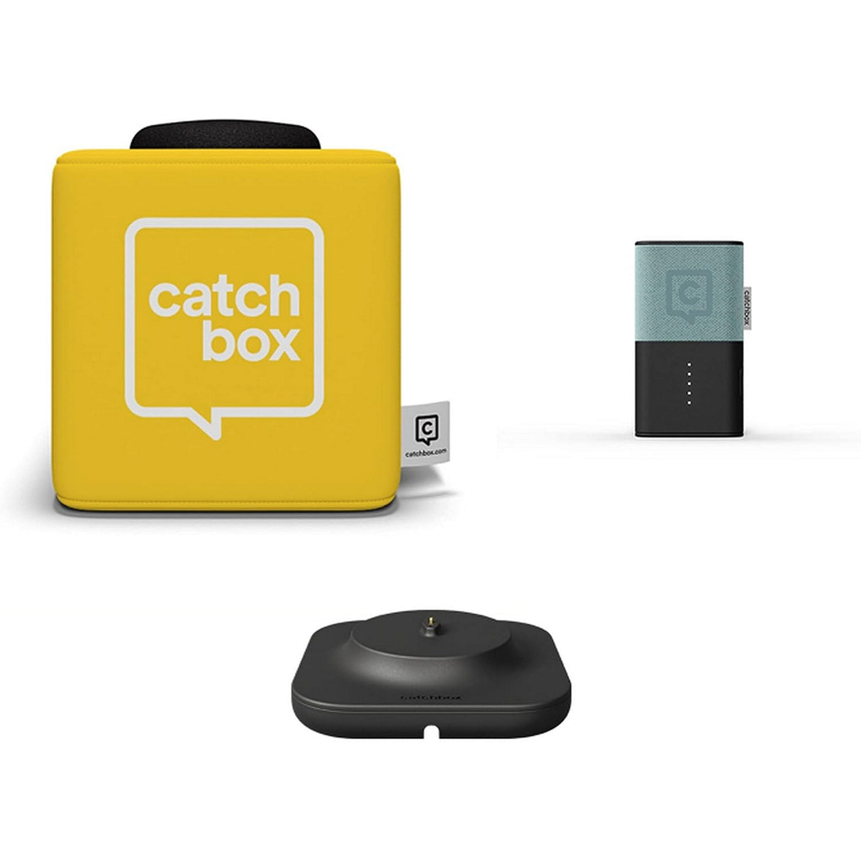 Catchbox Plus Throwable Microphone System with 1 Cube, 1 Clip, 1 Hub Receiver, and 1 Dock (Old Version)