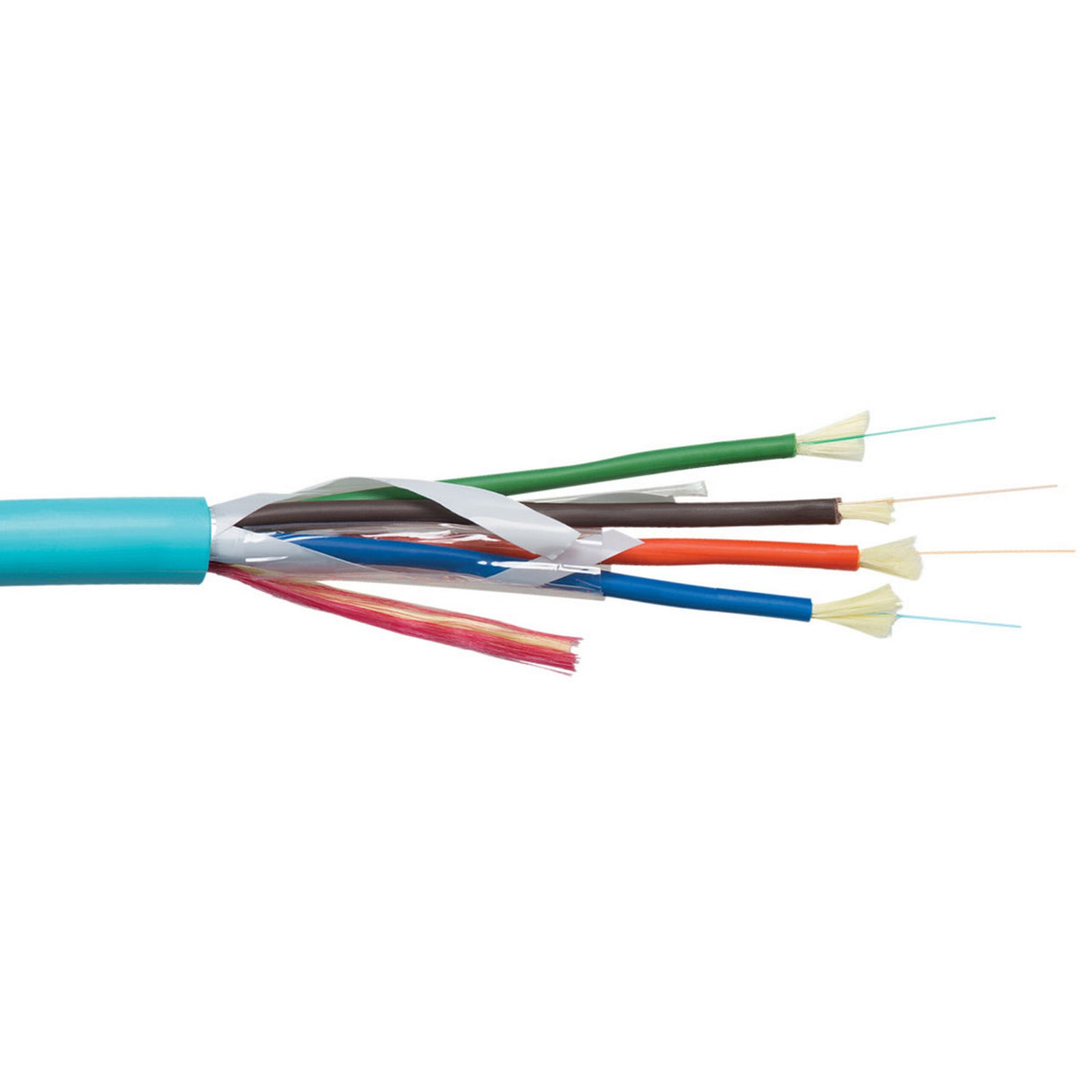 Liberty AV 4 Fiber Breakout OM3 Multimode Cleerline SSF Indoor Riser Fiber Optic Cable, 1000 Foot Reel