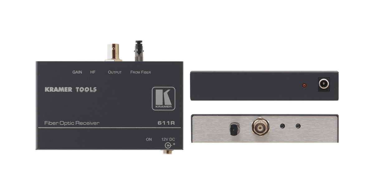 Kramer 611R Composite Video over Fiber Optic Receiver (Requires 611T)