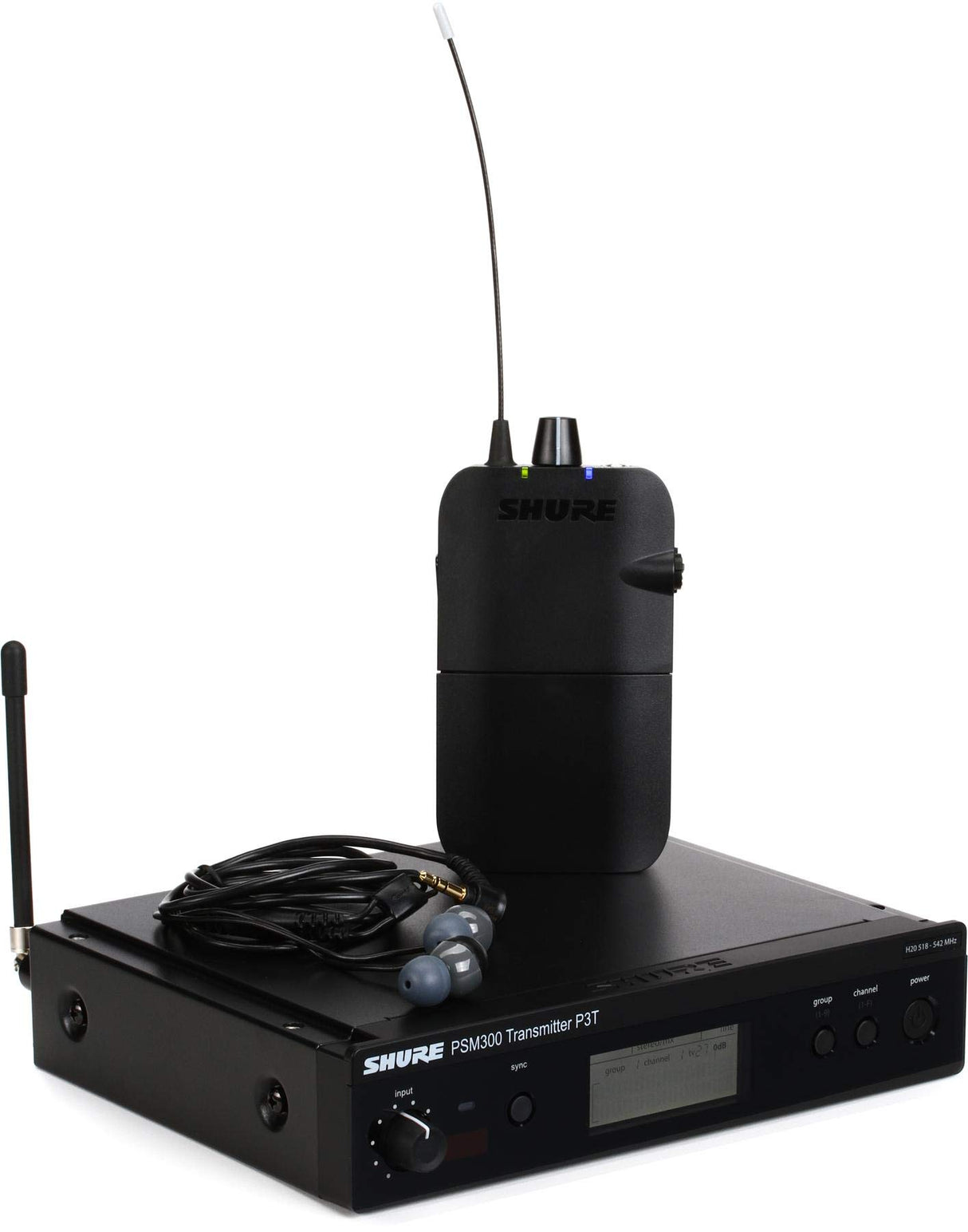 Shure P3TR112GR PSM 300 Wireless In-Ear Monitoring System with SE112-GR, H20