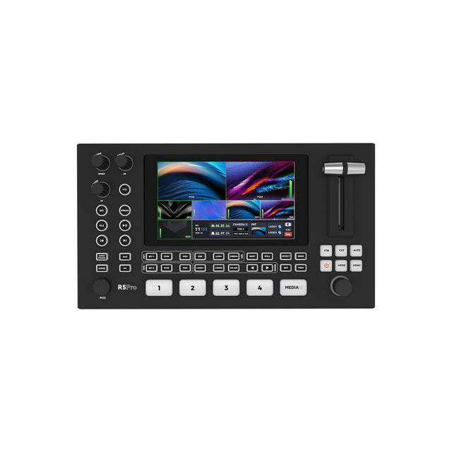 Sprolink NeoLIVE R5Pro 4K live streaming switcher on white background