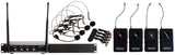 VocoPro Digital-Quad-B-500 4-Channel UHF Wireless Microphone System