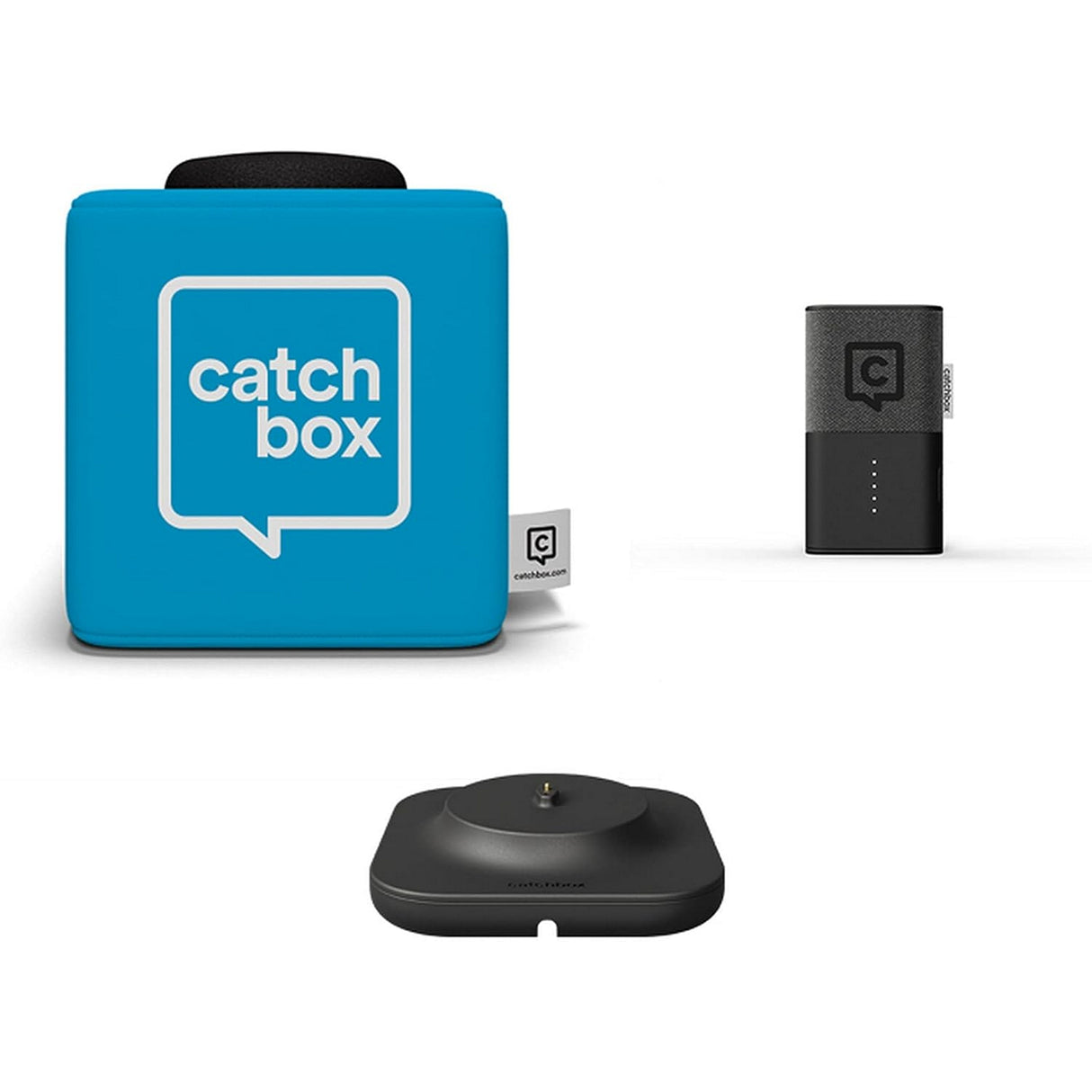 Catchbox Plus Throwable Microphone System with 1 Cube, 1 Clip, 1 Hub Receiver, and 1 Dock (Old Version)