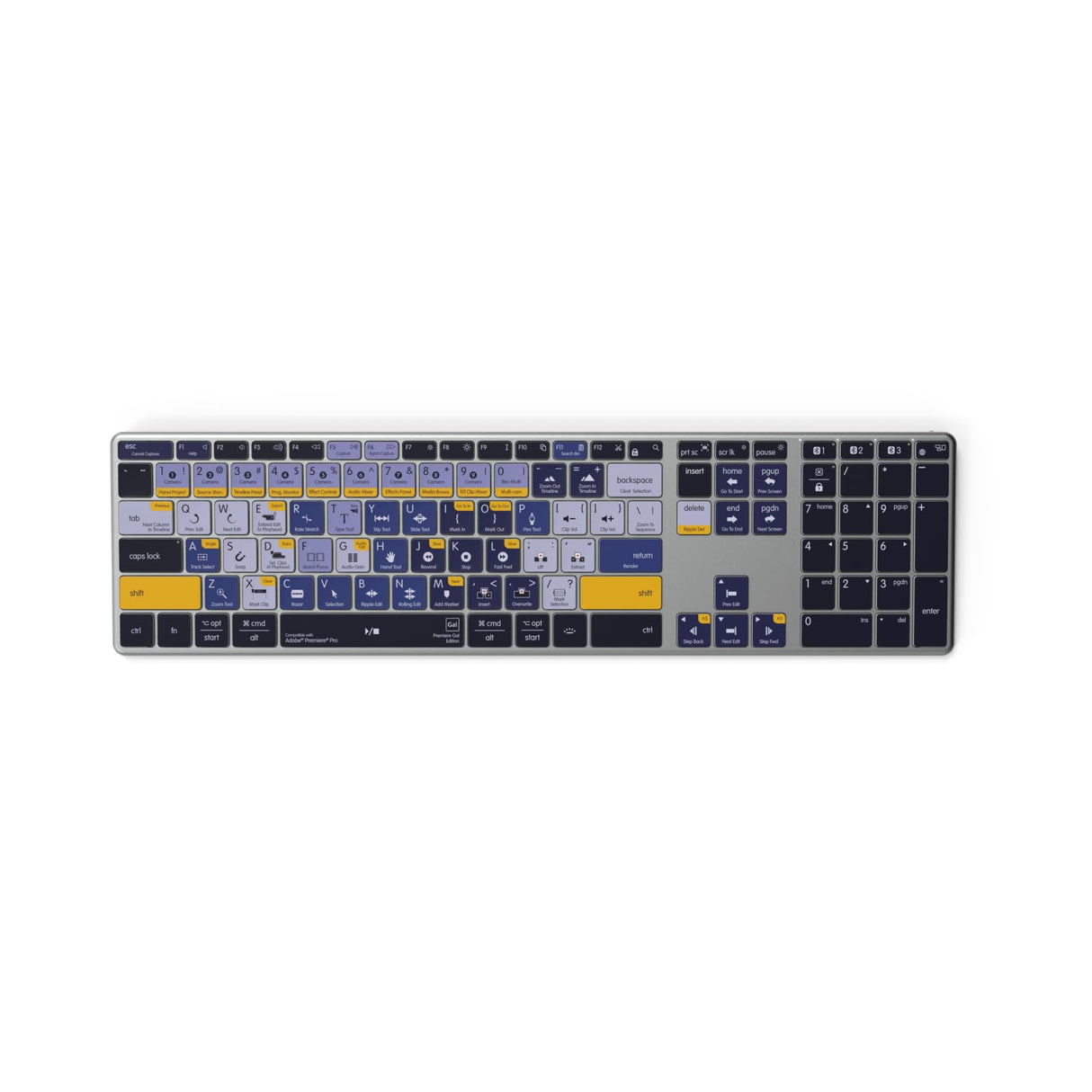 Editors Keys Premiere Gal Edition Wireless Backlit Keyboard - Mac & PC