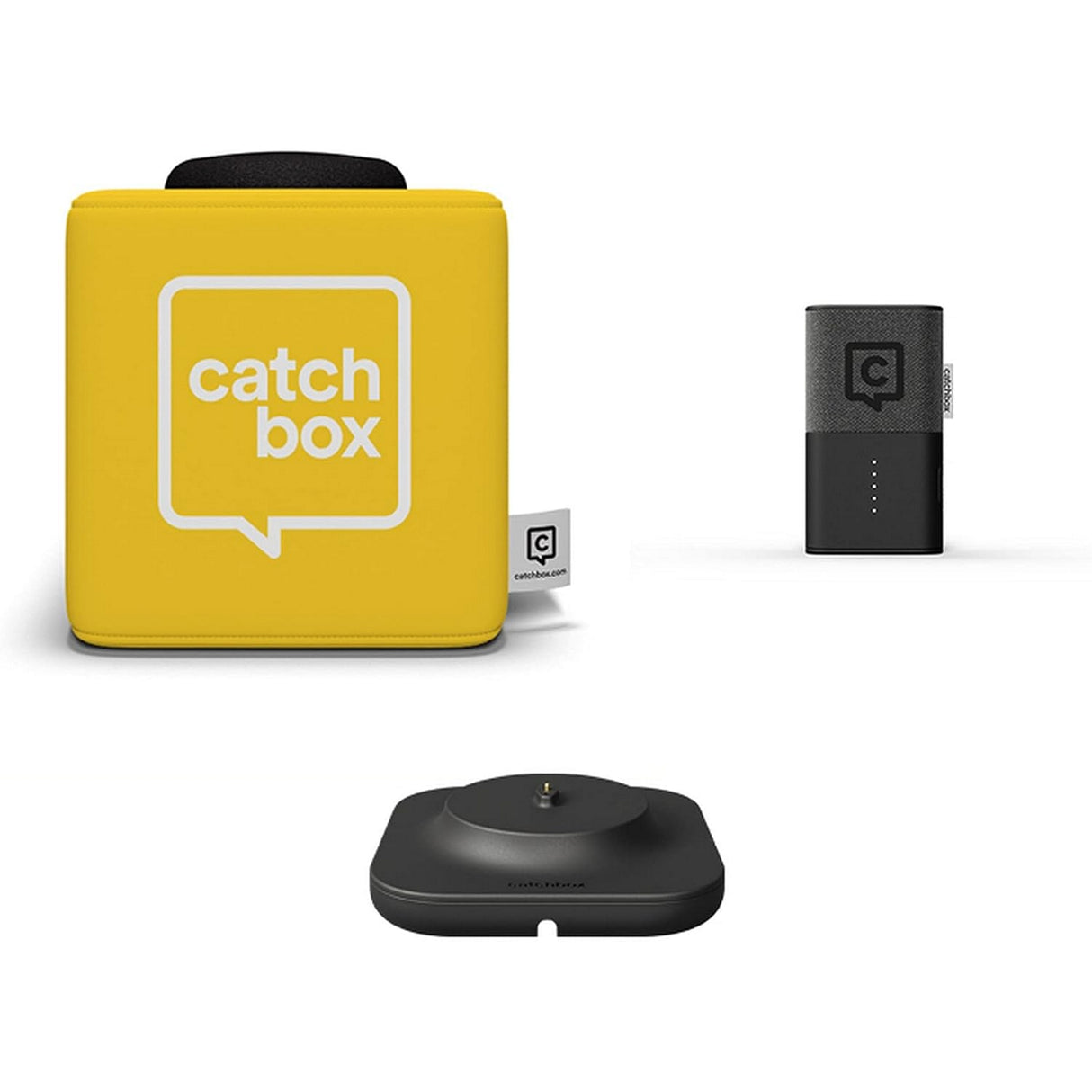 Catchbox Plus Throwable Microphone System with 1 Cube, 1 Clip, 1 Hub Receiver, and 1 Dock (Old Version)