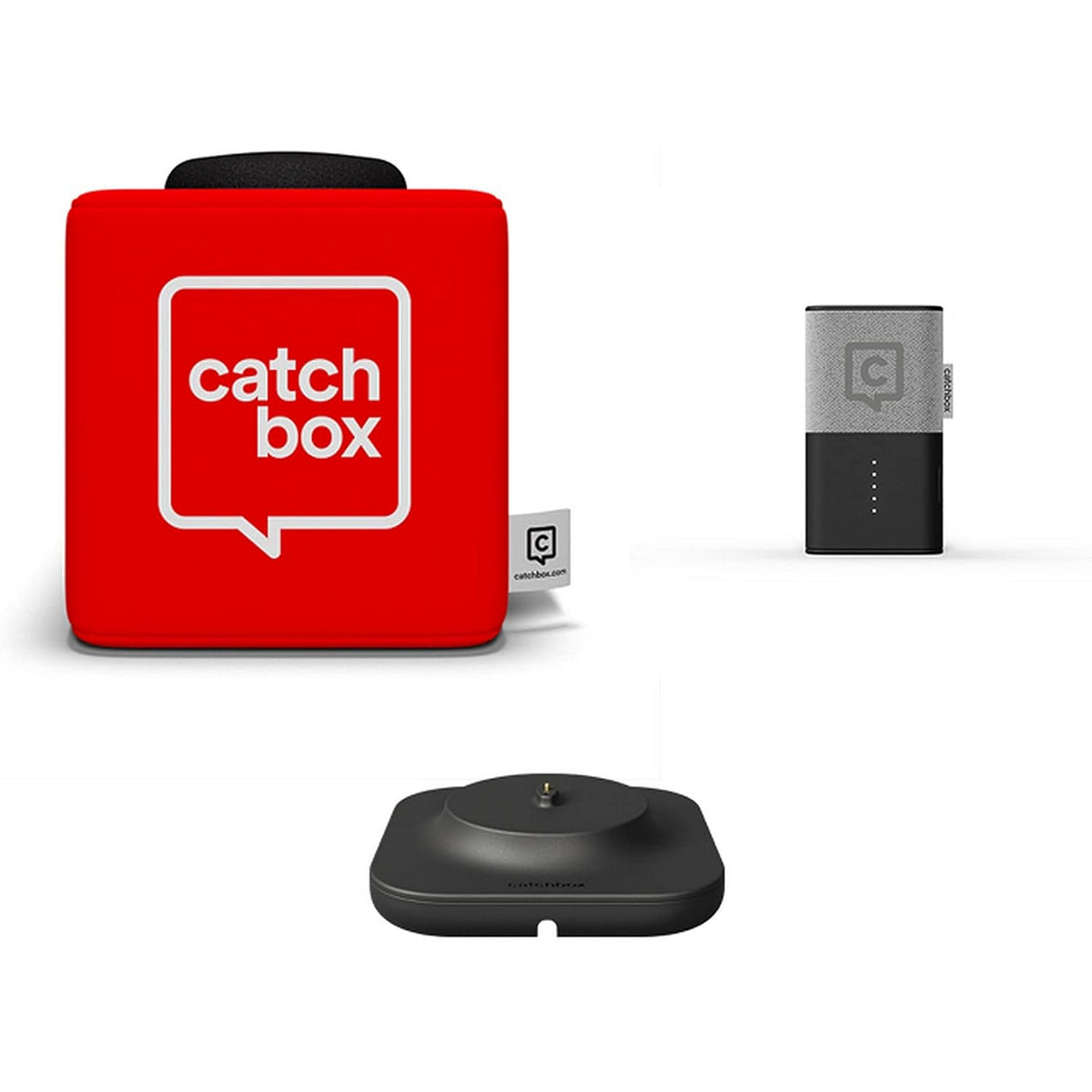 Catchbox Plus Throwable Microphone System with 1 Cube, 1 Clip, 1 Hub Receiver, and 1 Dock (Old Version)