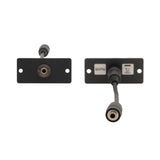 Kramer WA-1PN 3.5mm Stereo Audio Wall Plate Insert Grey