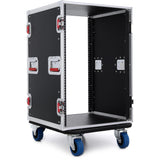Gator GTOUR-MIXER-12U-2D2T Mixer Flight Case with 12U Rack and Tables