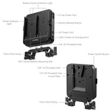 SmallRig 5537 NP-F Battery Adapter Plate Kit with UPS for 15mm Rods
