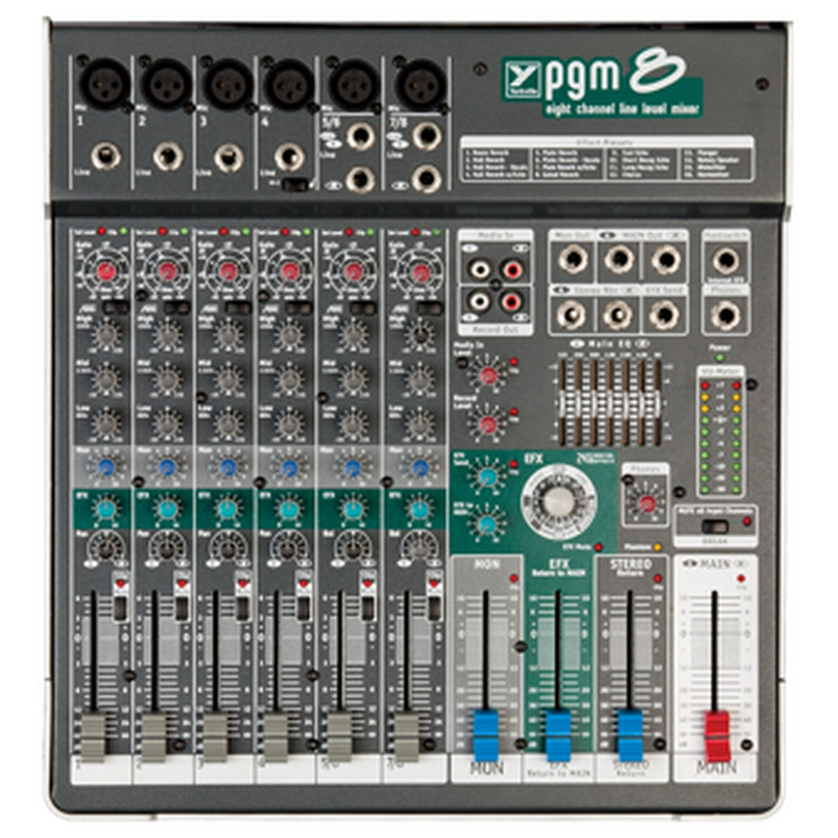 Yorkville PGM8 8 Channel Compact Live Sound Mixer