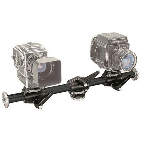 Manfrotto 131DDB Cross Arm Double End with Double Head Support Black