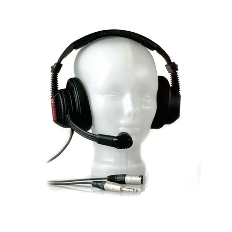 Pro Intercom DMH9000 Double Muff 2x400 Ohm Earspeaker 600 Ohm Condenser Mic Headset