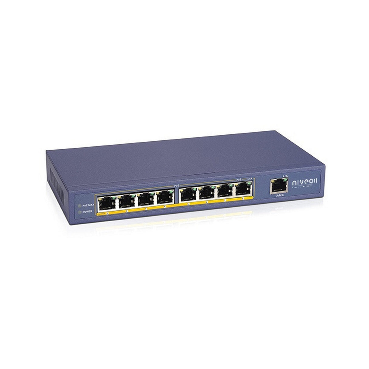 Niveo NRS8GP 8 Port + Uplink PoE+ Gigabit Network Switch