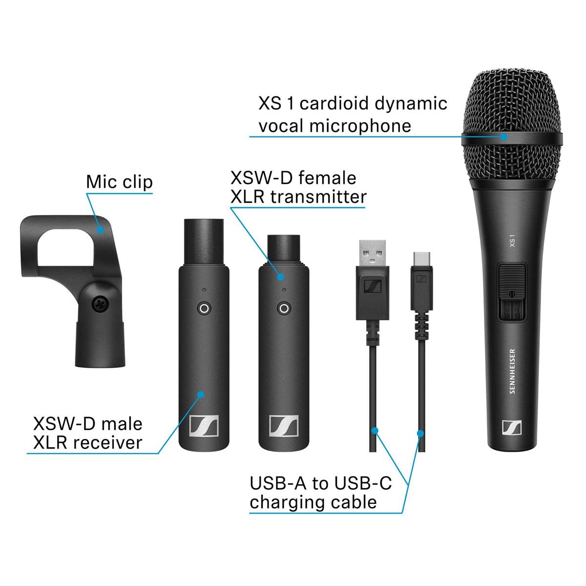 Sennheiser XSW-D VOCAL SET XS Wireless Digital XLR Microphone System