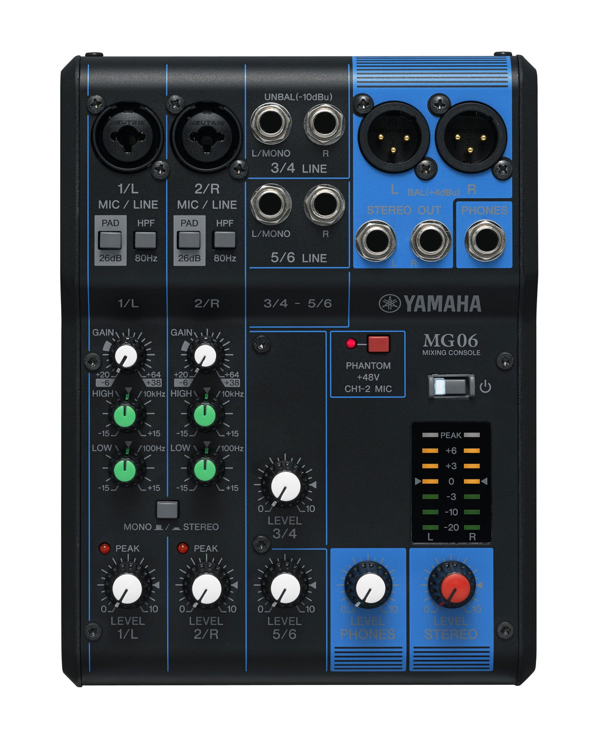 Yamaha MG06 6-Channel Mixing Console