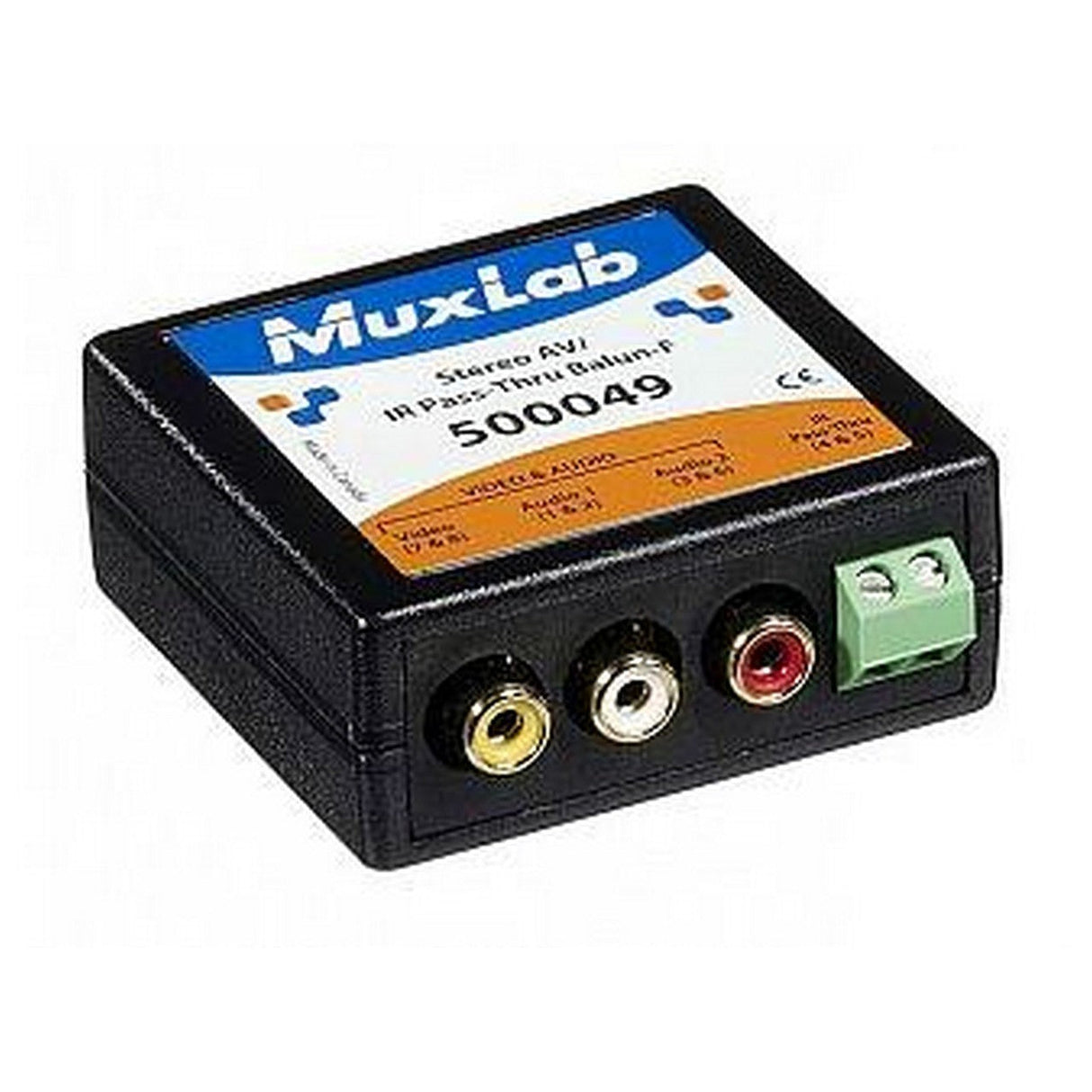 MuxLab 500049 Stereo AV/IR Pass Thru Balun Female