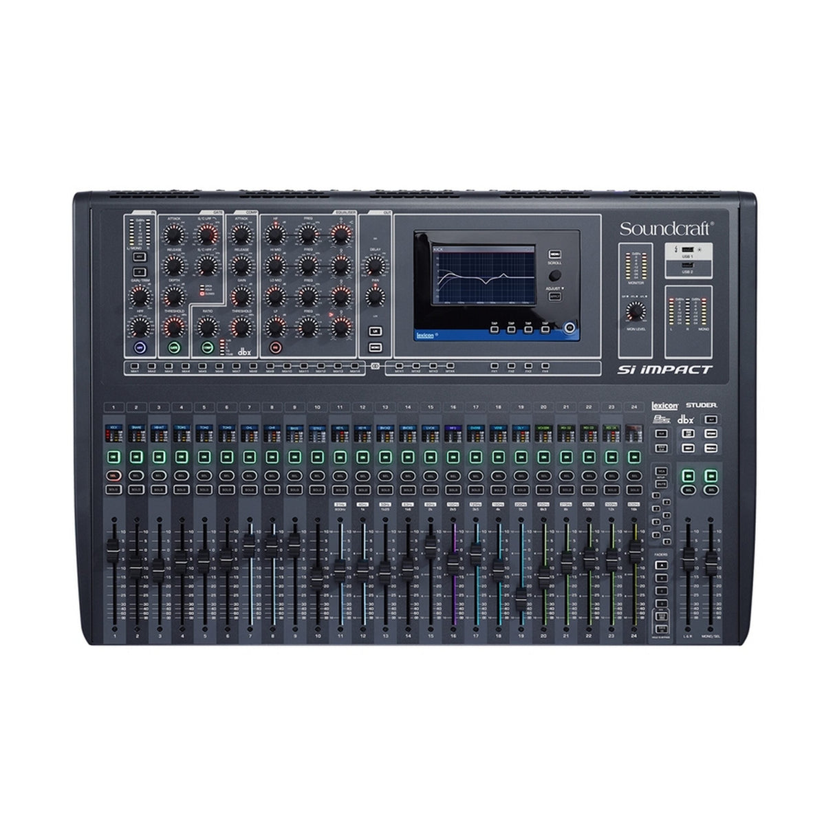 Soundcraft Si Impact 40-Input Digital Mixing Console and 32-In/32-Out USB Interface and iPad Control