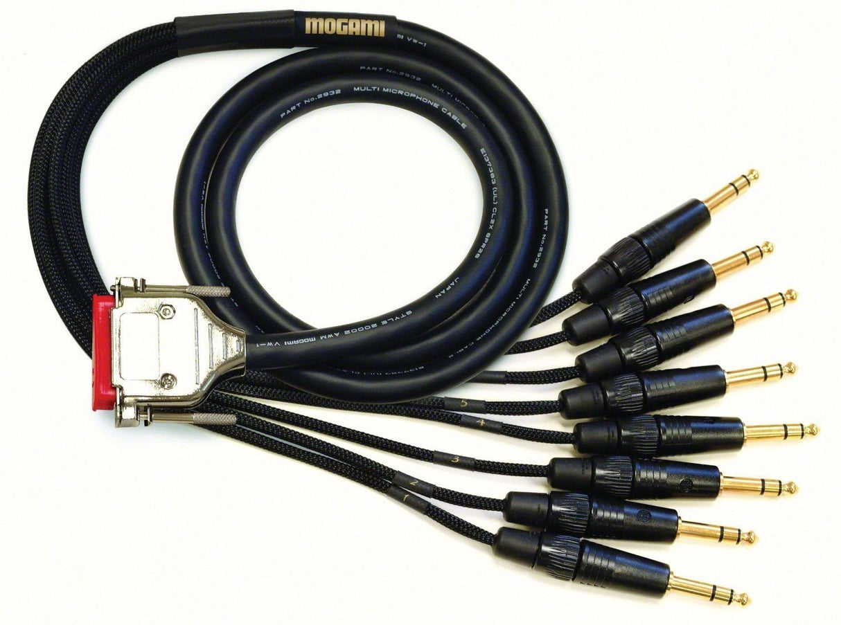 Mogami GOLD-DB25-TRS-05 8-channel Analog I/O DB25 TRS Snake Cable 5 ft