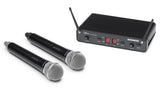 Samson Concert 288 Handheld Dual Channel Wireless Microphone System, Band I 518-542MHz/542-566MHz