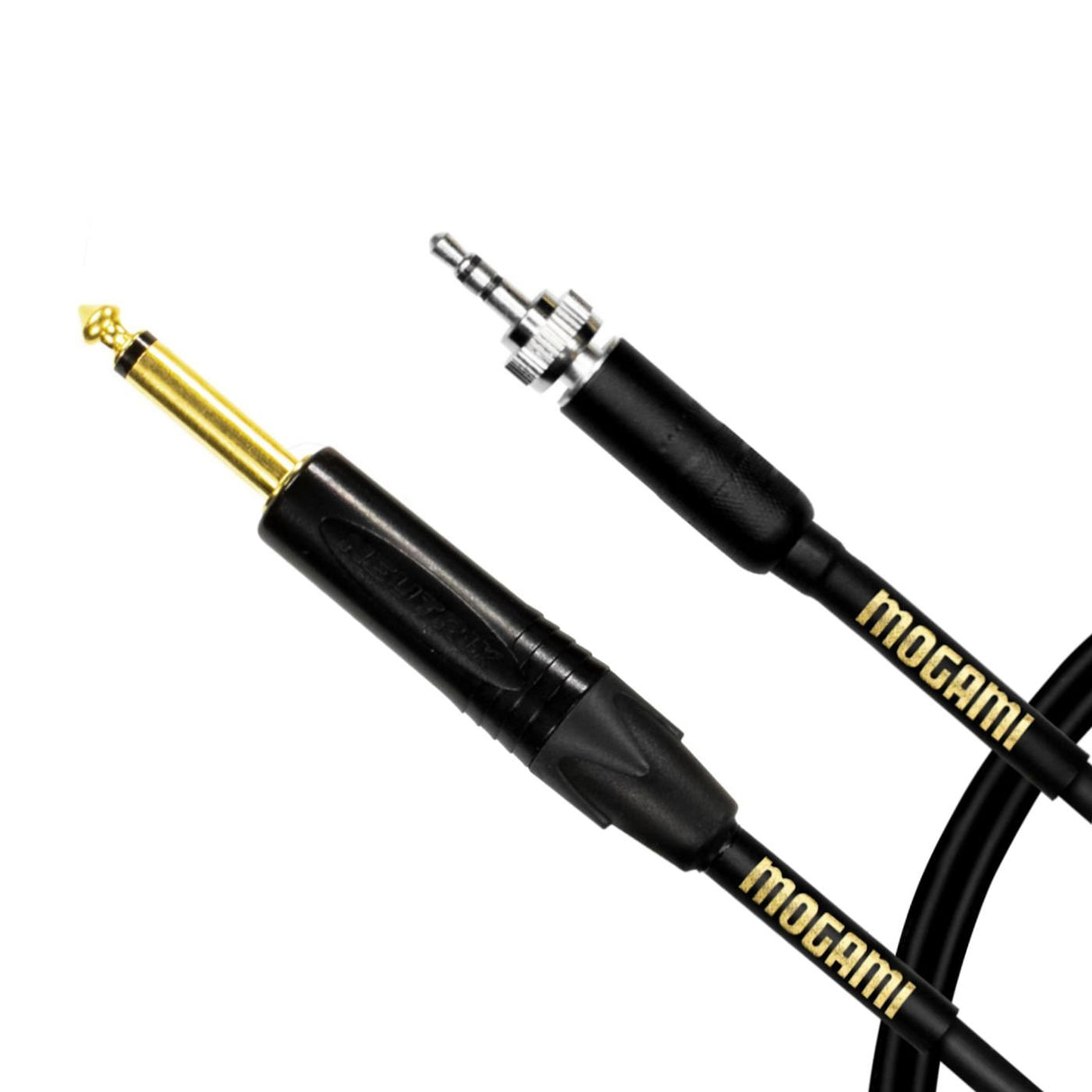 Mogami GOLD BPSE TS-24 24 Inch Sennheiser Wireless System Belt Pack Cable with 3.5mm Plug to Straight 1/4 Inch Plug