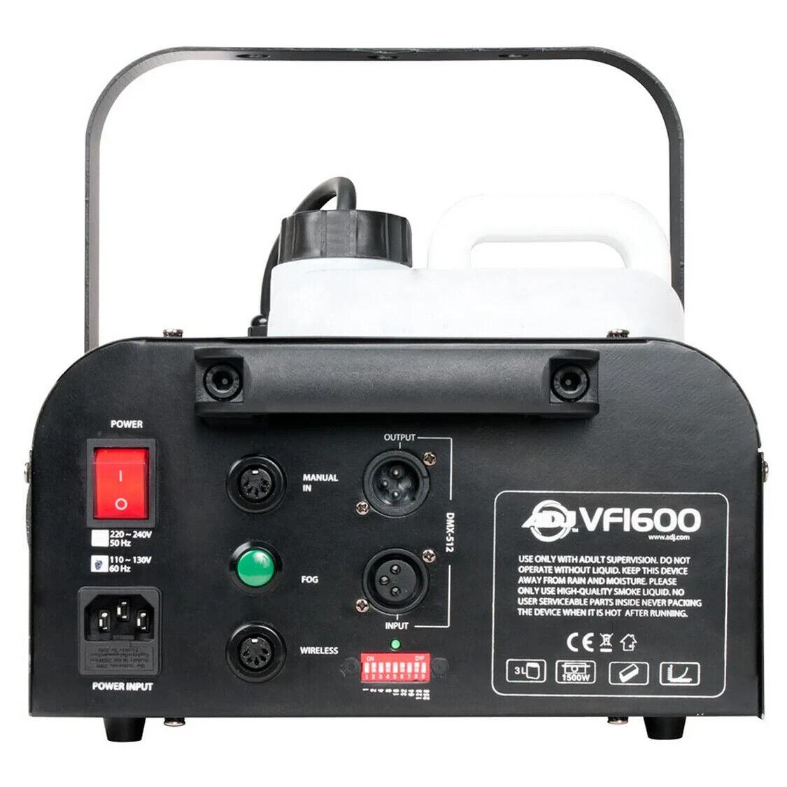 ADJ VF1600 1500W Mobile DMX Fog Machine (Used)