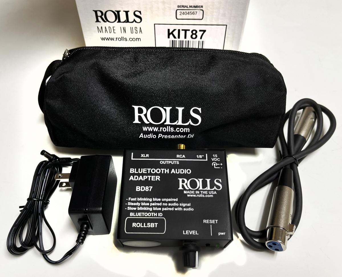 Rolls KIT87 Bluetooth DI Audio Adapter Kit