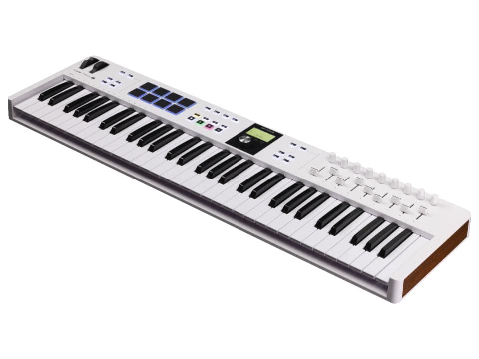 Arturia KeyLab Essential 61 mk3 61-Note MIDI Keyboard Controller, White (Used)