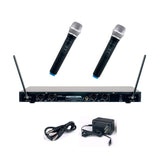 VocoPro VHF-4000-2 Professional Quad VHF Wireless Microphone System