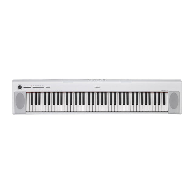 Yamaha NP32WHAD 76-Key Piaggero Portable Digital Piano with PA130 Power Adapter White