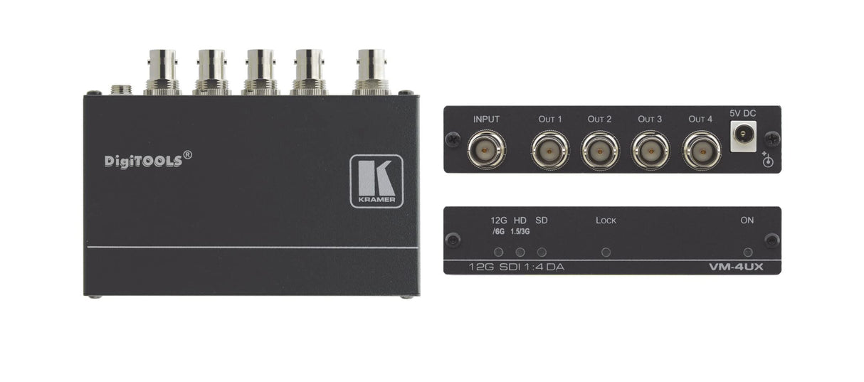 Kramer VM-4UX 1:4 4K 12G SDI Distribution Amplifier